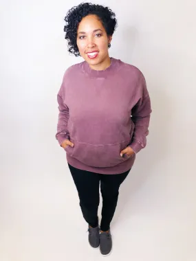 #k605 Feeling Good, Like I Should Pullover (Mauve)