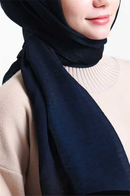 Karaca Shimmer Glitter Shawl - Navy