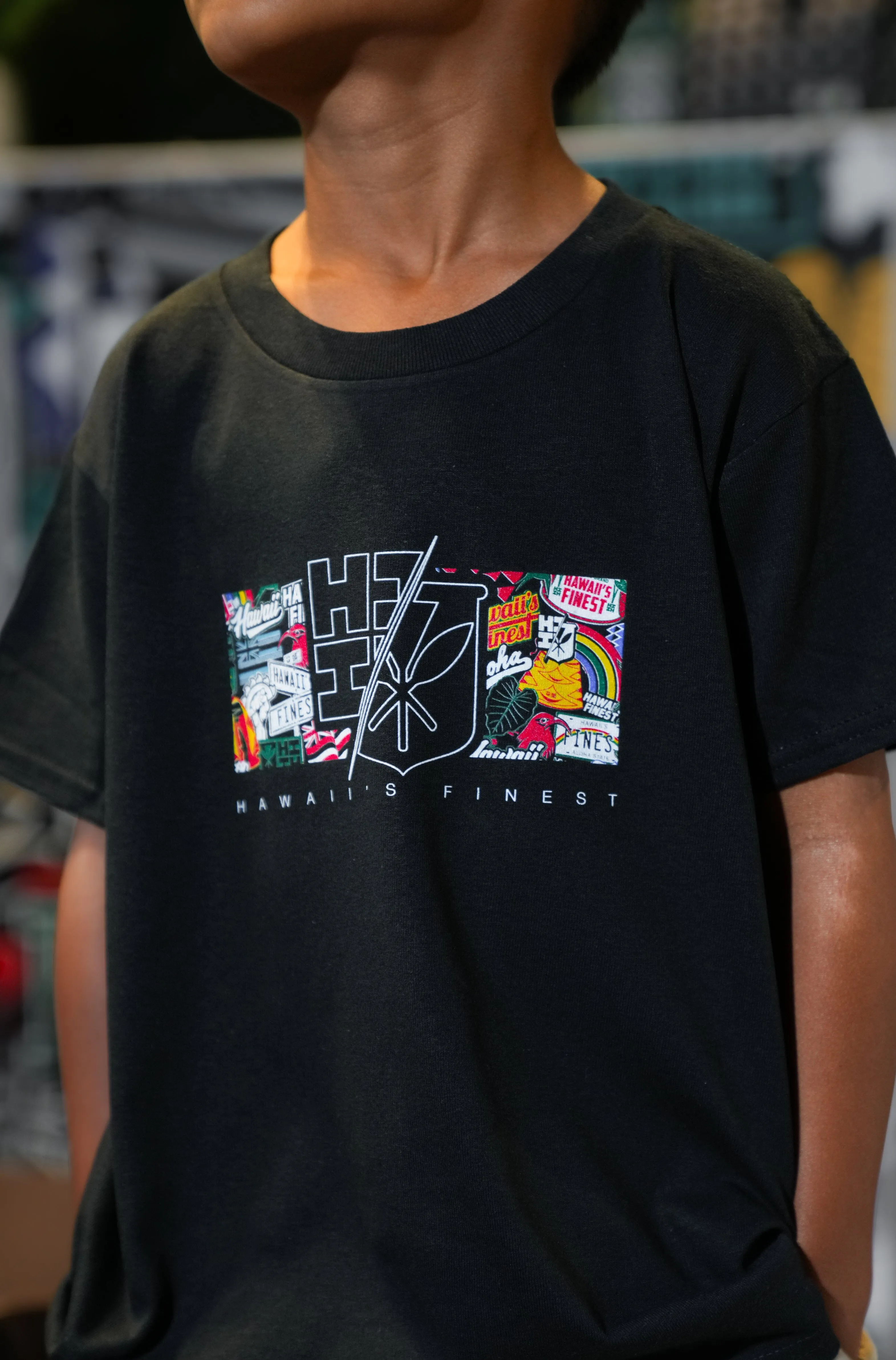 KEIKI STICKERBOMB BAND COLOR T-SHIRT