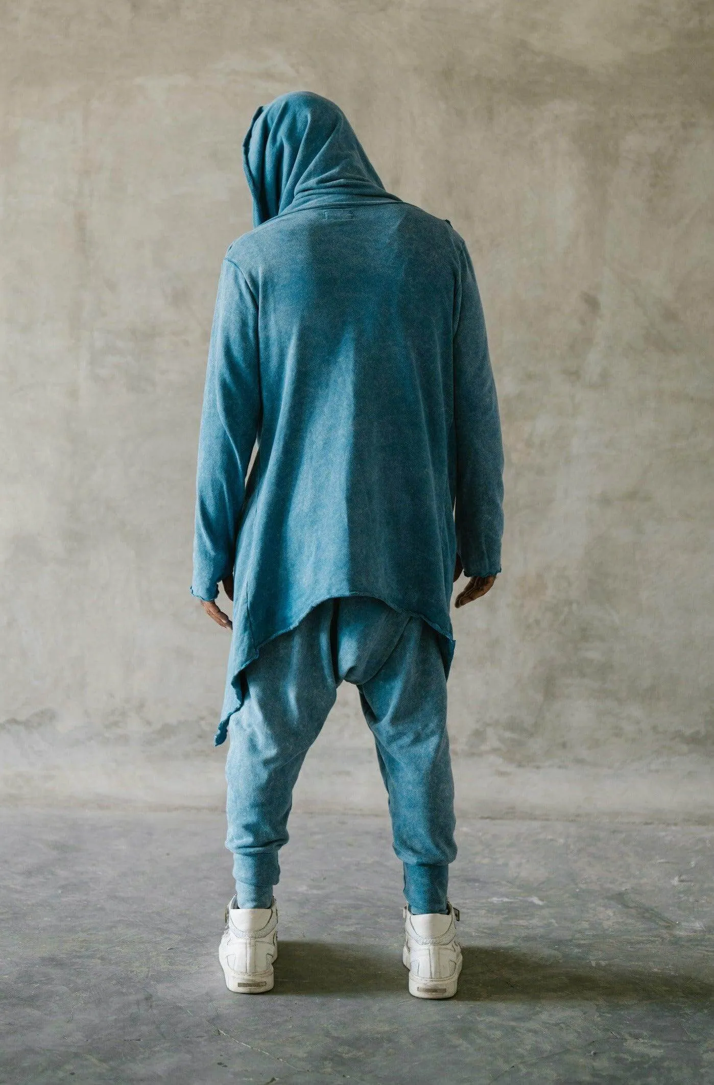 KENOBI BLUE Stonewash - Stylish Jedi Style Hoodie For Men