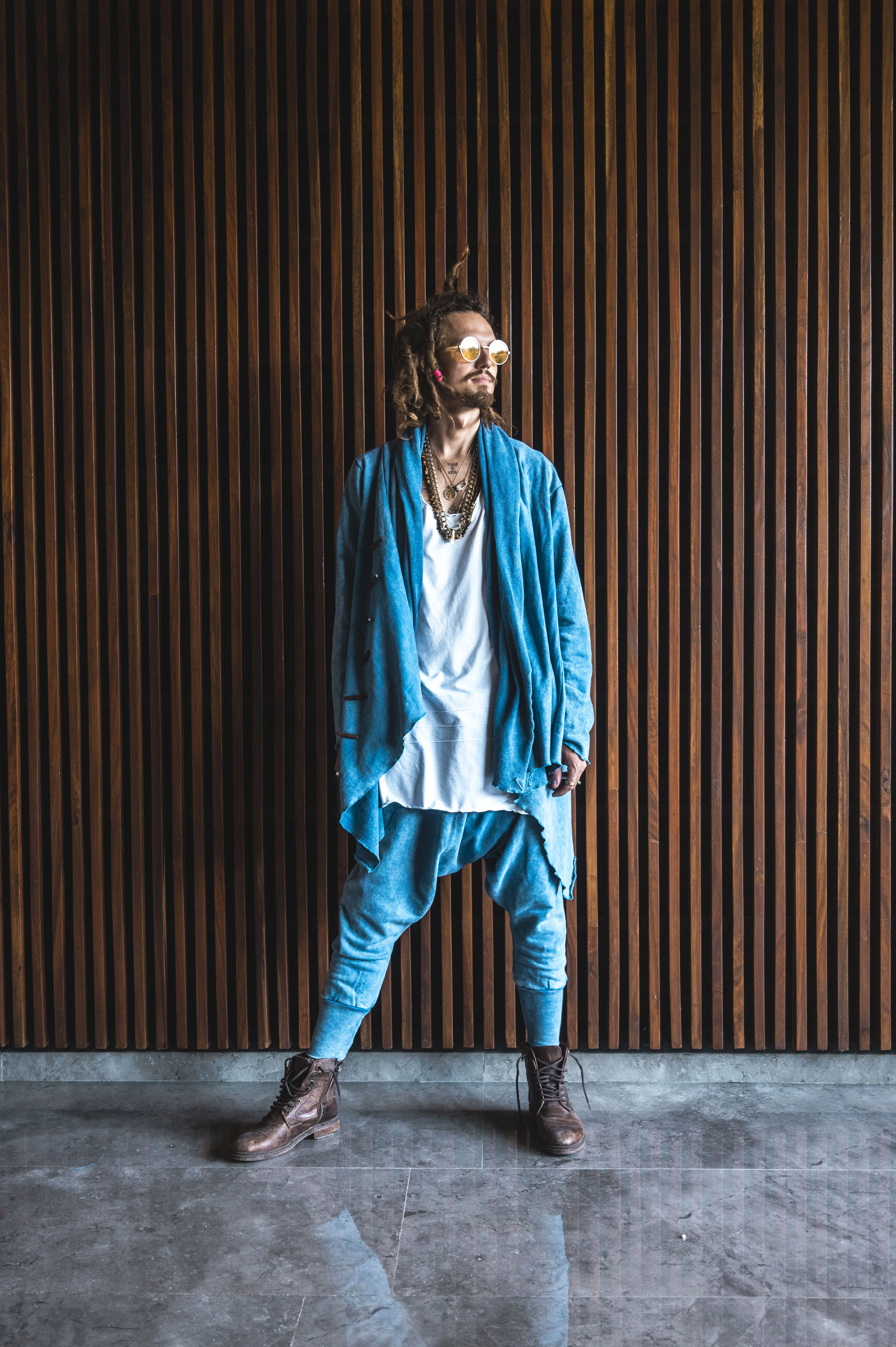 KENOBI BLUE Stonewash - Stylish Jedi Style Hoodie For Men