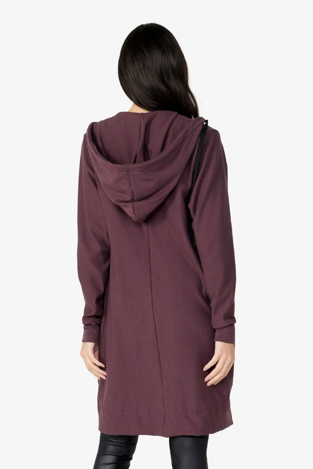 Long Hoodie in Fudge