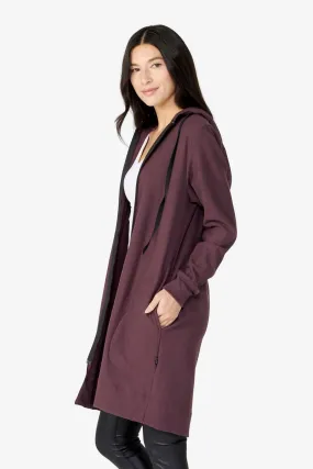 Long Hoodie in Fudge