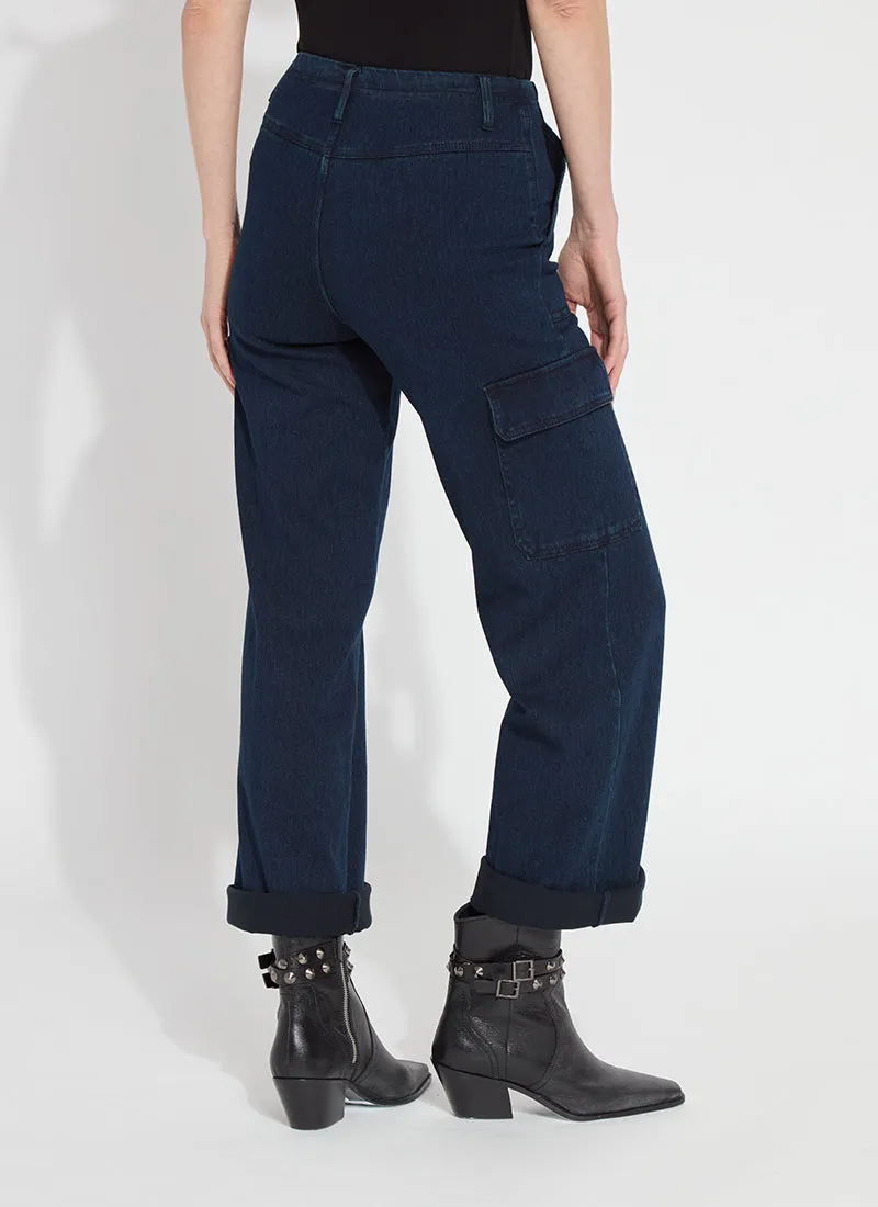 LYSSE SCOUT HI WAIST CARGO JEAN - INDIGO - 3400401