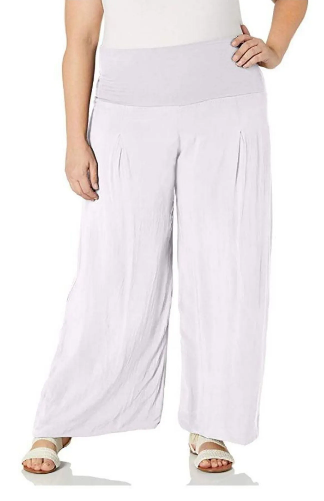 M Made in Italy - Plus Size Maxi Wide Leg Pant