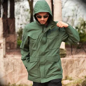 Men's Hooded Tactical Windbreaker