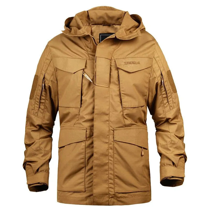 Men's Hooded Tactical Windbreaker