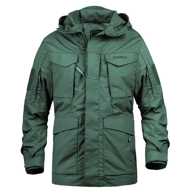 Men's Hooded Tactical Windbreaker
