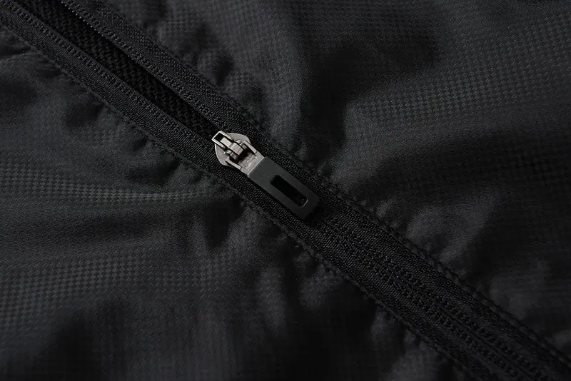 Men's Printed Windbreaker With Zipper