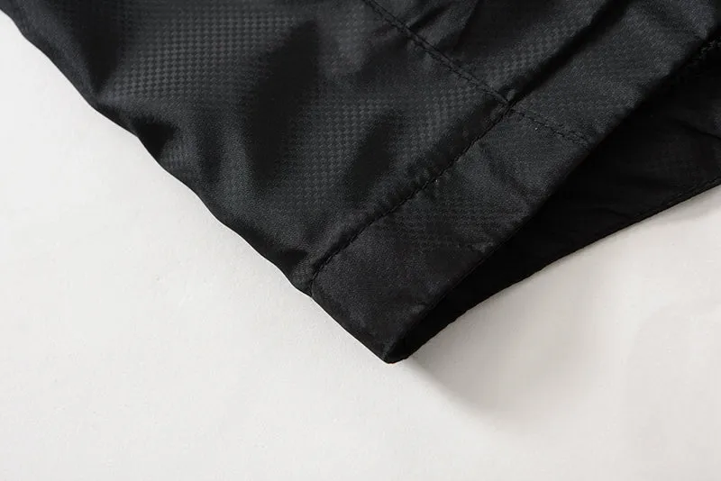Men's Printed Windbreaker With Zipper