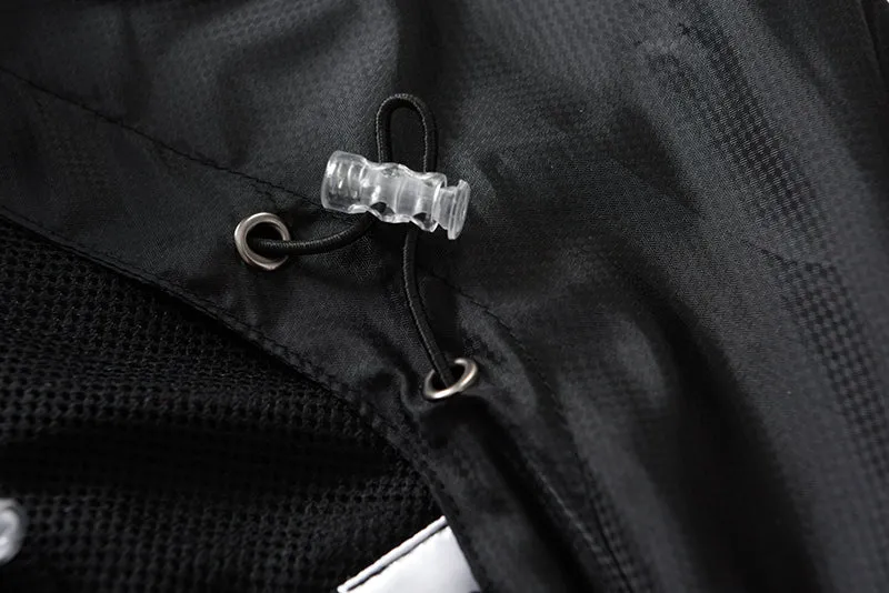 Men's Printed Windbreaker With Zipper