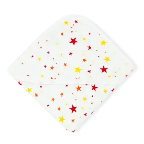 Muslin Hooded Towel- 100% Organic Cotton- Star