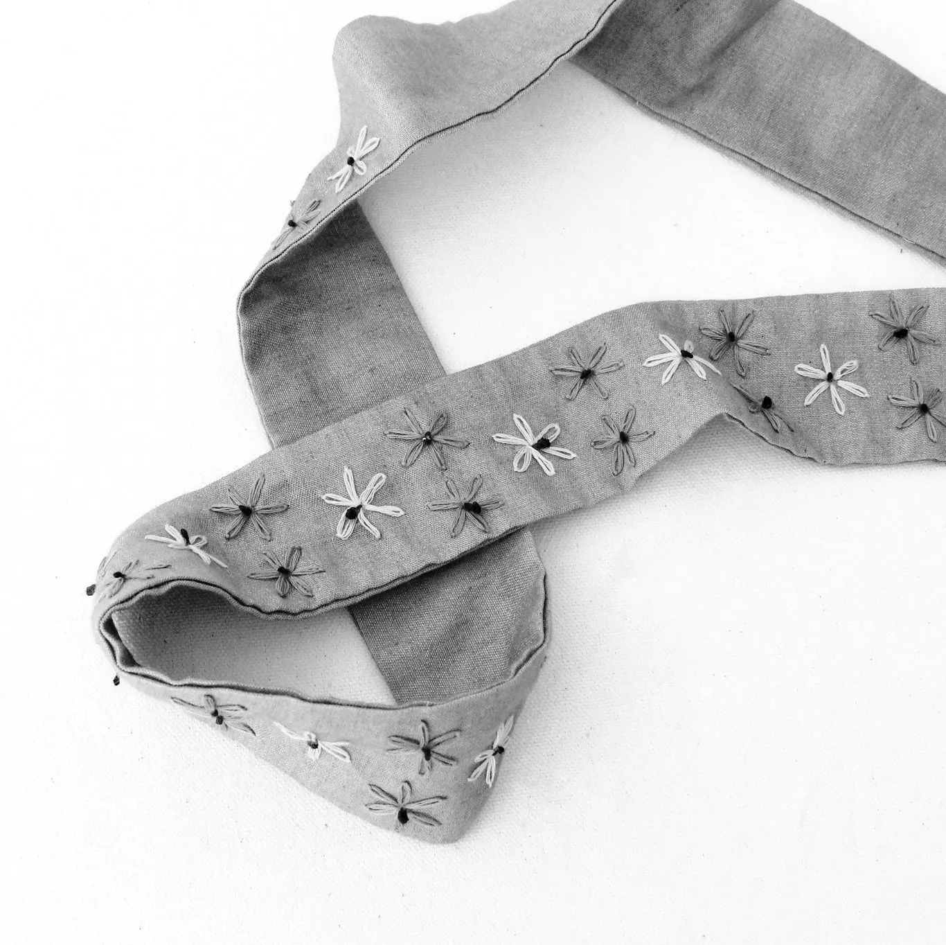 Nikki Fabric Belt - black denim