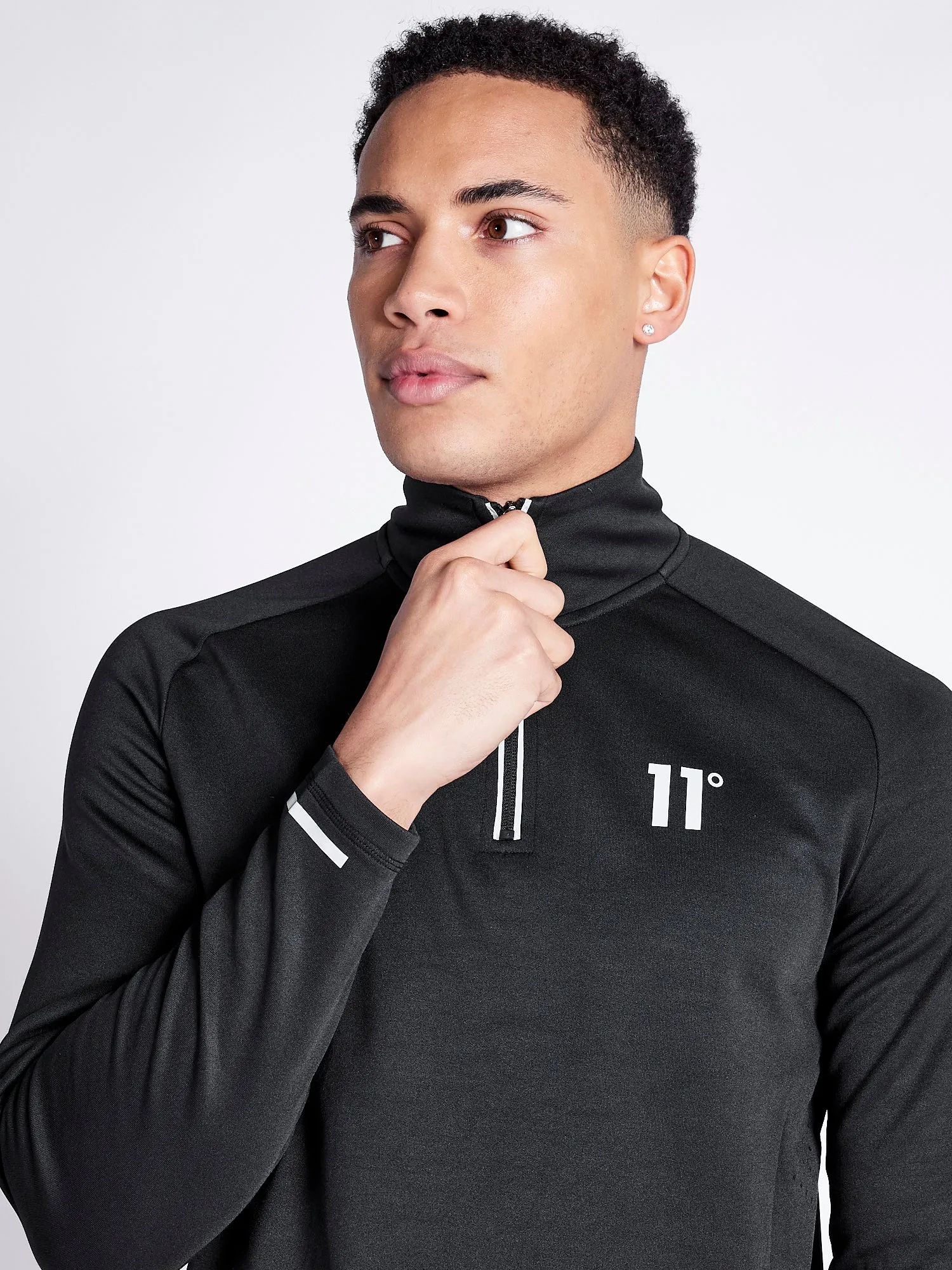 Oxygen Quarter Zip Top - Black