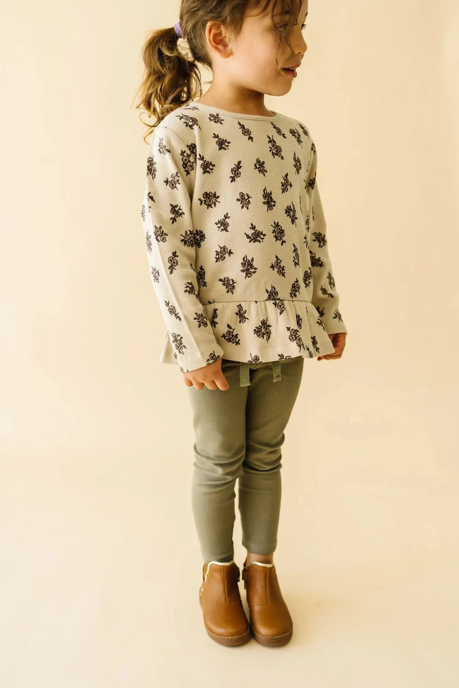 Peplum and Legging Set in Posy