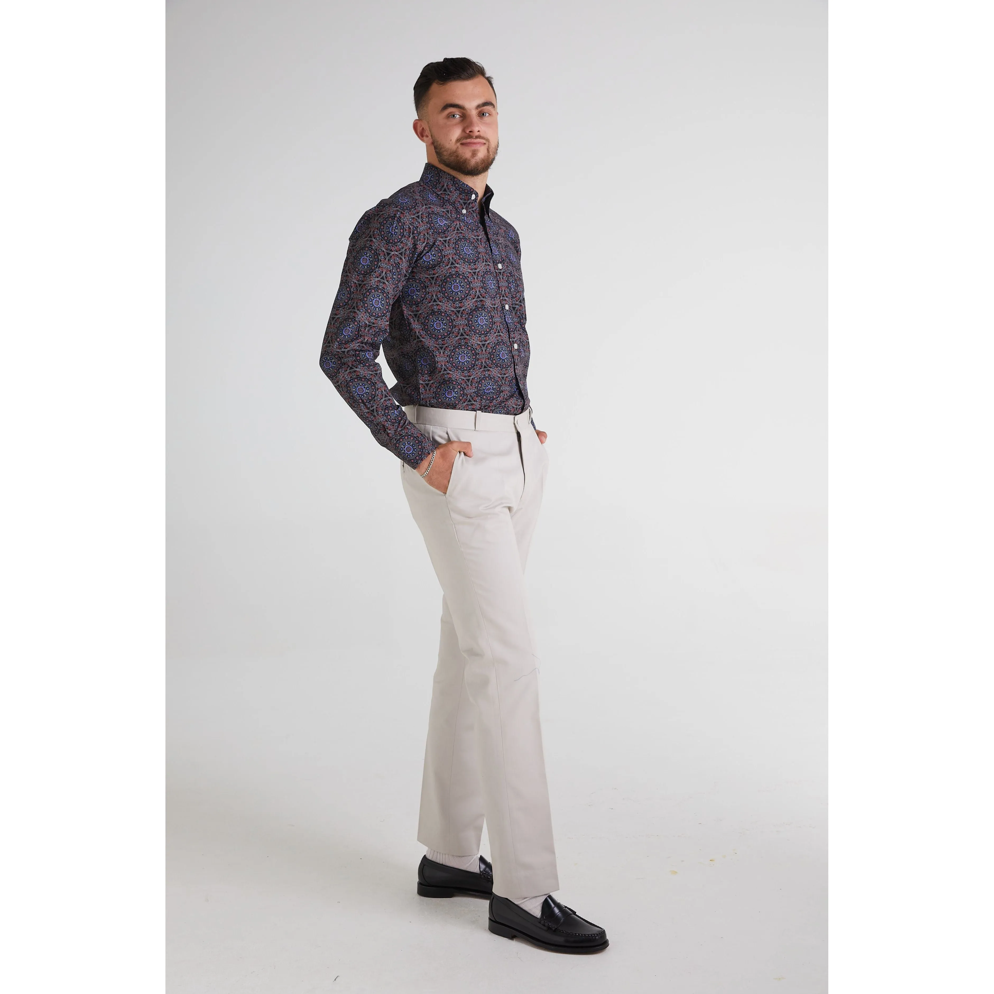 Relco - RSL-16 Black Circular Psychedelics  - Shirt