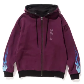 REVERSIBLE ZIP HOODED SWEAT
