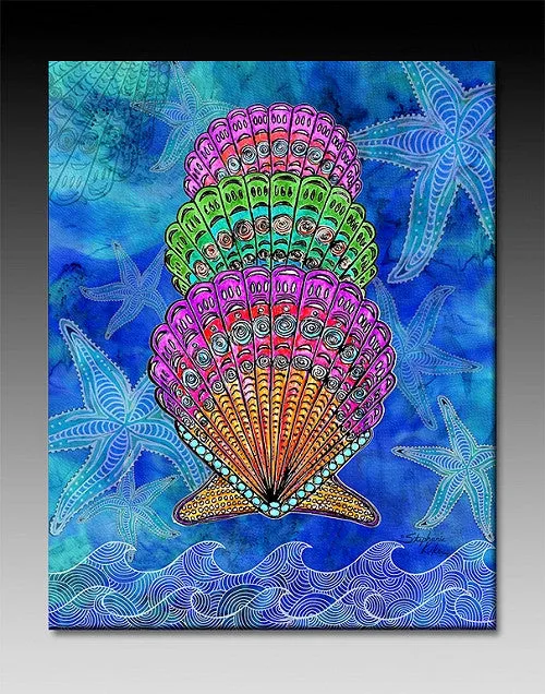 Scallop Shells Ceramic Tile