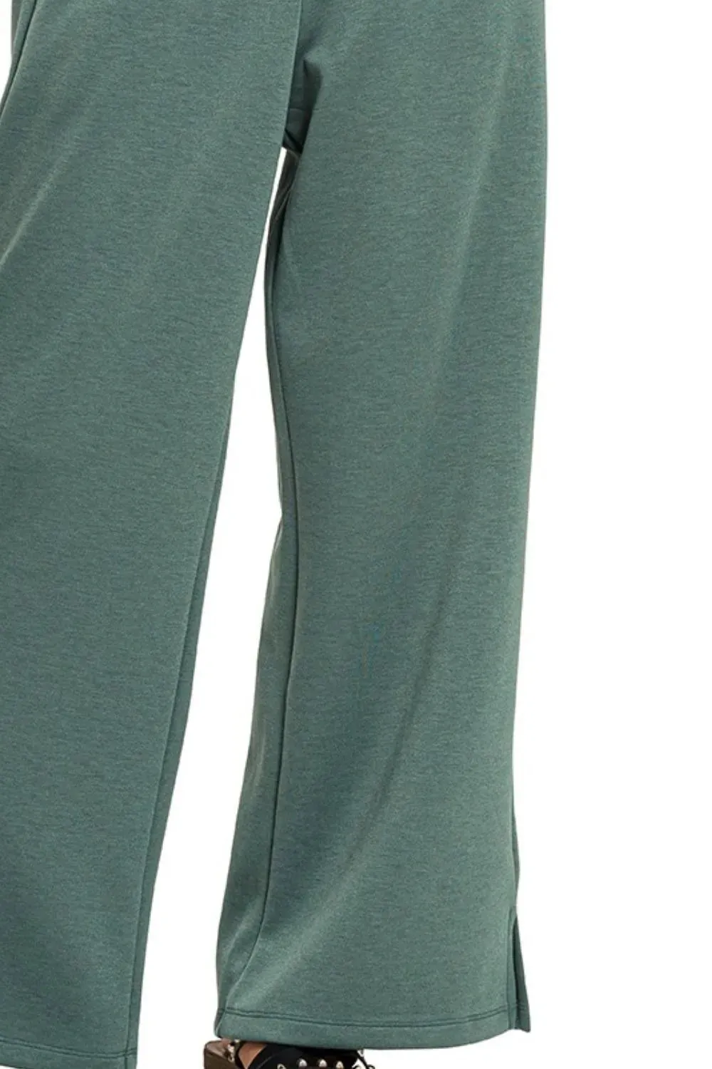 Scuba Drawstring Pants in Ash Jade