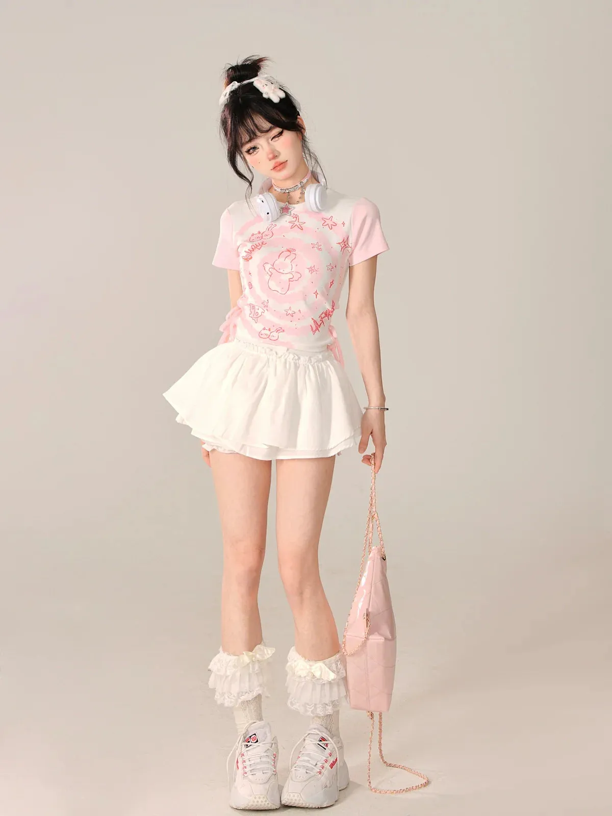 Short Girly Summer Rabbit Top