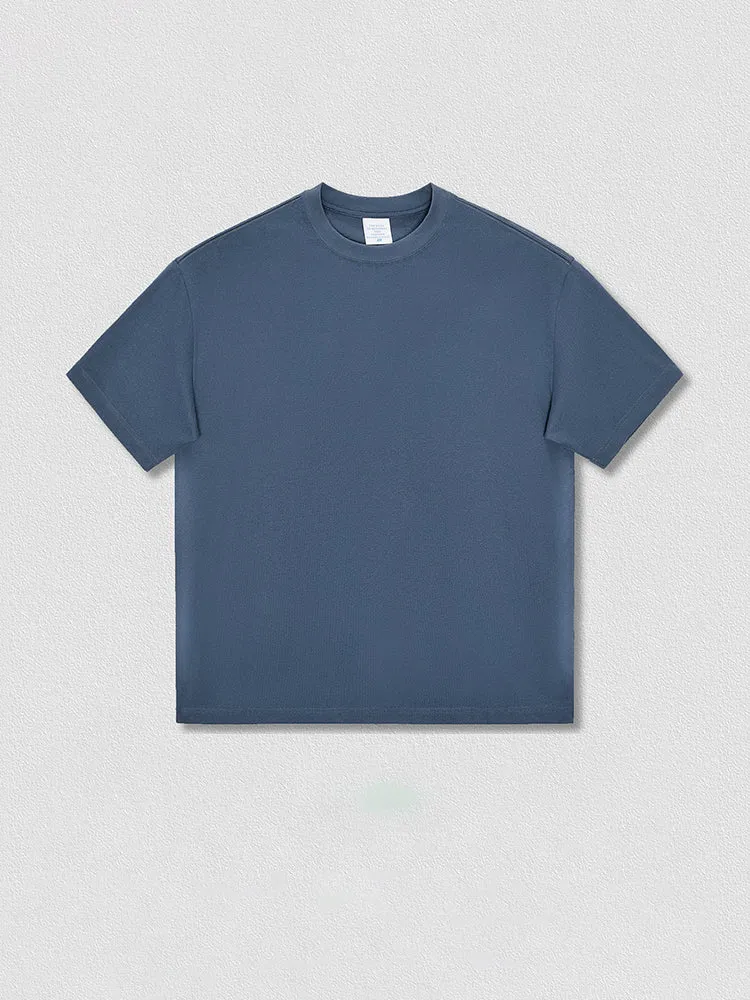 Solid Color Loose Trendy Cotton Plain T-Shirts