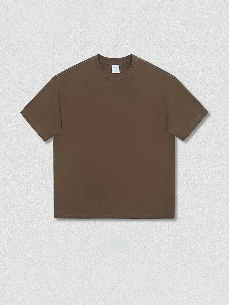Solid Color Loose Trendy Cotton Plain T-Shirts