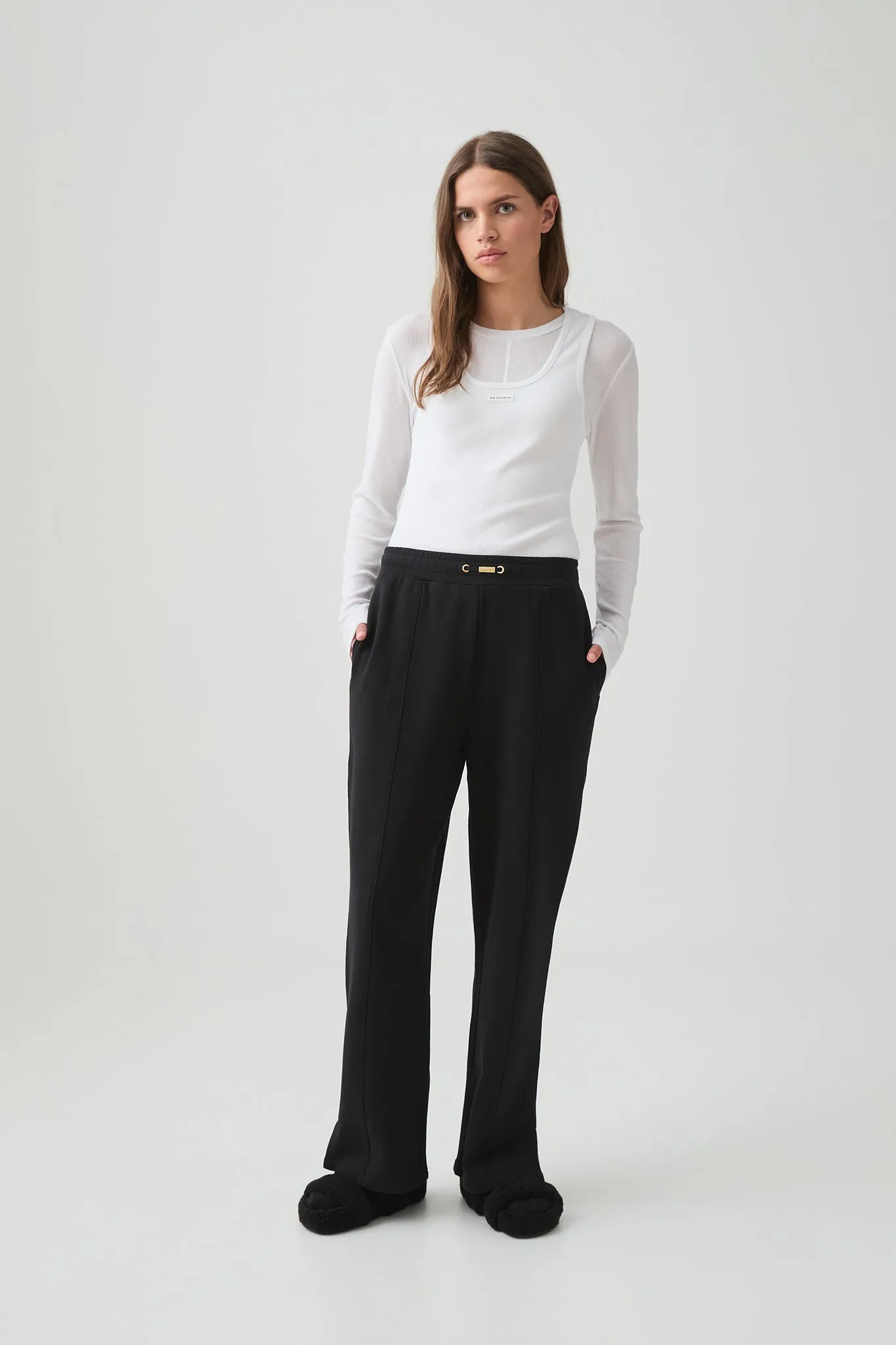 Terry Wide Leg Trackpant 506