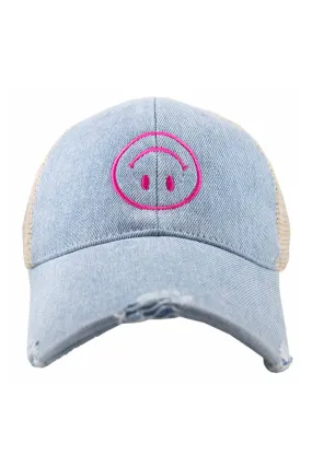 Upside Down Happy Face Hat
