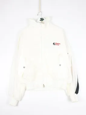 Vintage Dayton Tires Jacket Mens Large White 90s Racing Windbreaker
