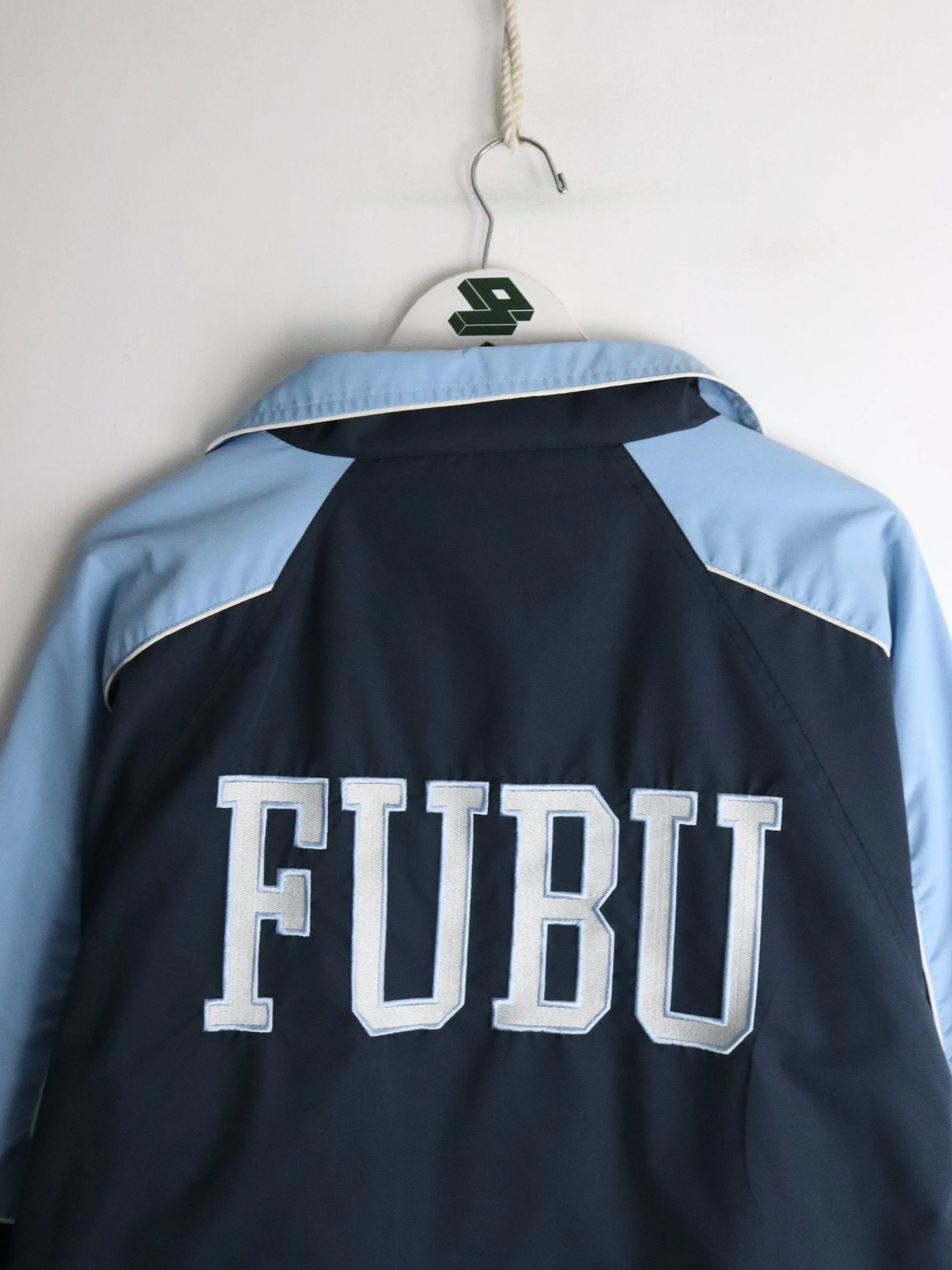 Vintage FUBU Windbreaker Mens Large Blue Y2K