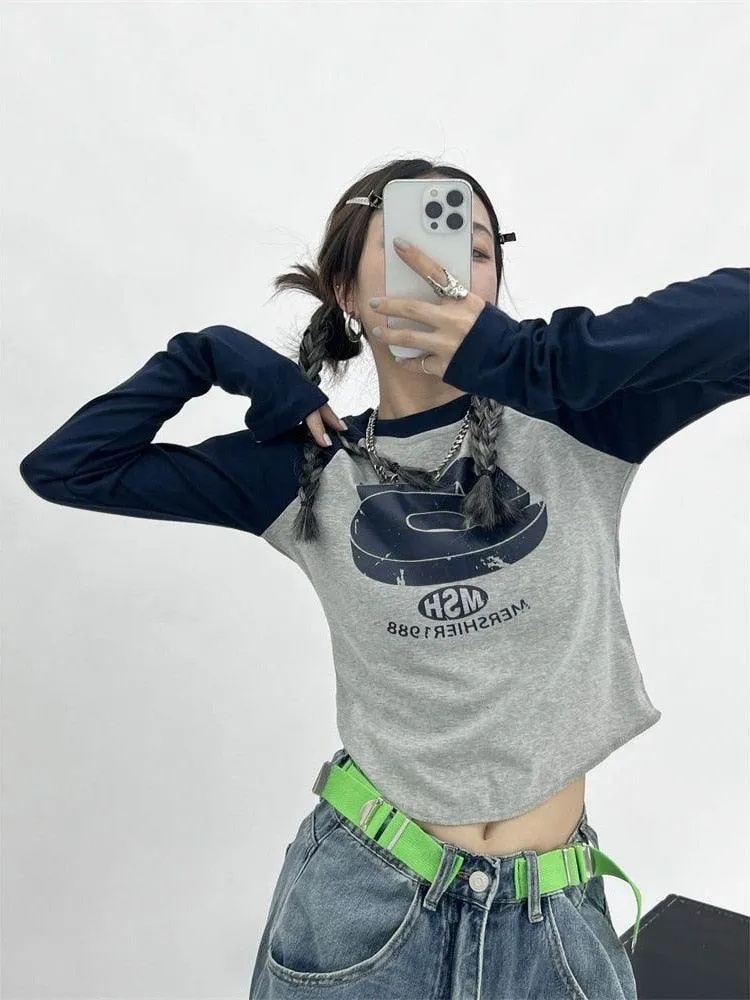 Vintage Patchwork Green Hippie T-Shirt for Women
