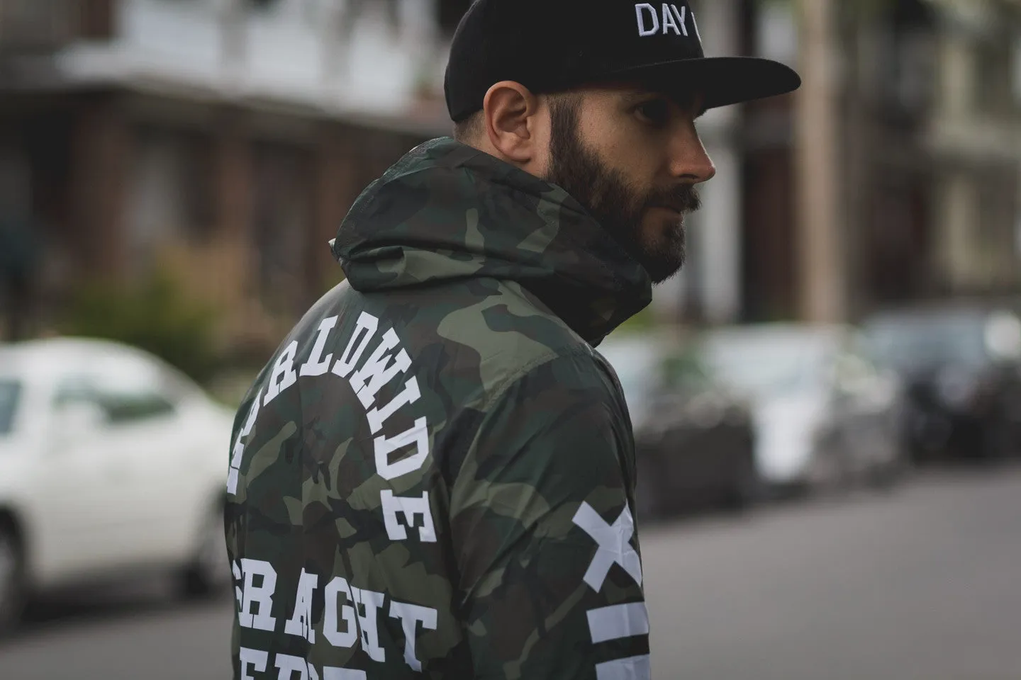 Woodland Camo Windbreaker