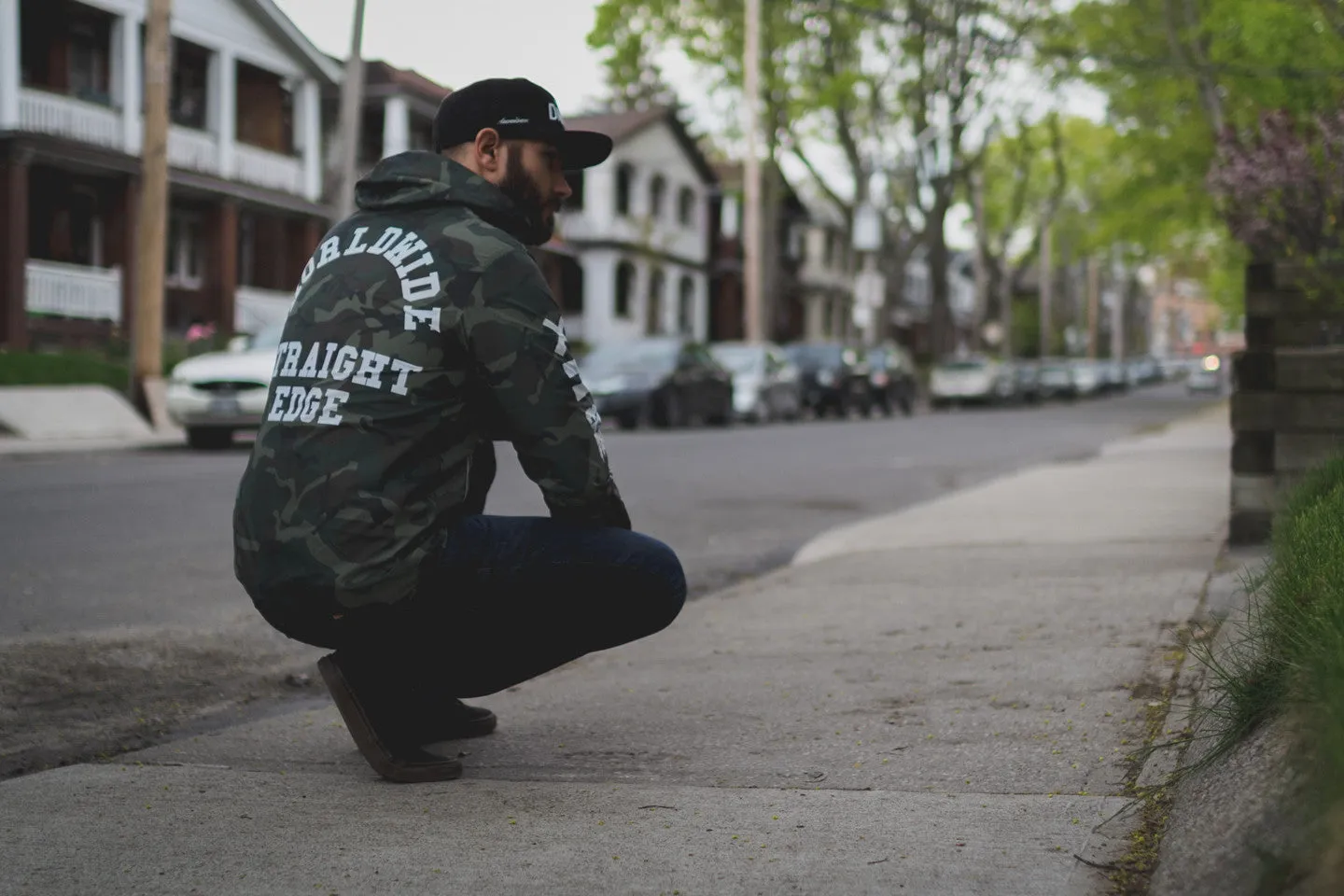 Woodland Camo Windbreaker